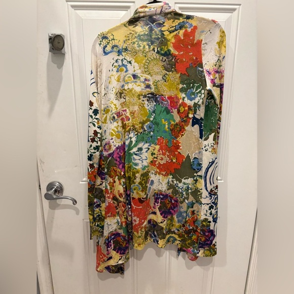 ETRO Open Front Cardigan silk Sweater - Size 46 - Picture 2 of 4